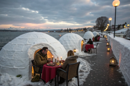igloo dining in Lake Geneva