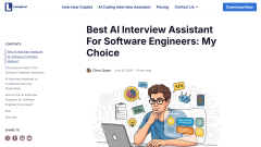 Best AI Interview Assistant For Software Engineers: My Choice